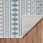 Provo Natura - Machine Woven Performance // Ivory/Aqua - Botanical