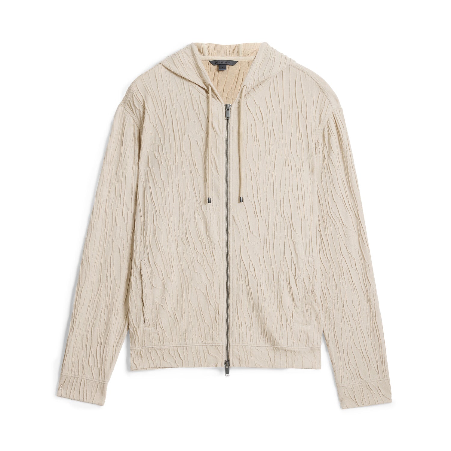 Ihsan // Full Zip Hoodie with Drawstring Hood // Fossil Grey
