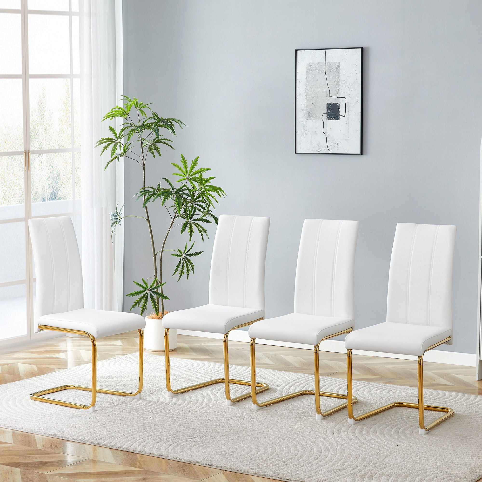 Luxury Aesthetic Upholstered Dining Chairs