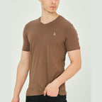 Alex V-Neck Shirt // Brown