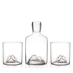 Mountain Crystal Decanter and Tumbler Set