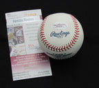 Hensley Bam Bam Meulens Signed/Auto Yankees 100th OML Baseball JSA Inscr  186949