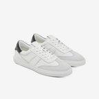 Charlie Leather & Suede Sneakers // White