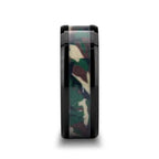 RANGER Beveled Black Ceramic Wedding Ring with Real Military Style Jungle Camo - 6mm - 10mm