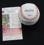 Tyler  Clippard Signed/Auto Yankees 100th OML Baseball JSA Inscr 186865