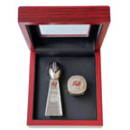 Tampa Bay Buccaneers Championship Ring & Trophy Set – 2003 & 2021 Collectible with Display Box