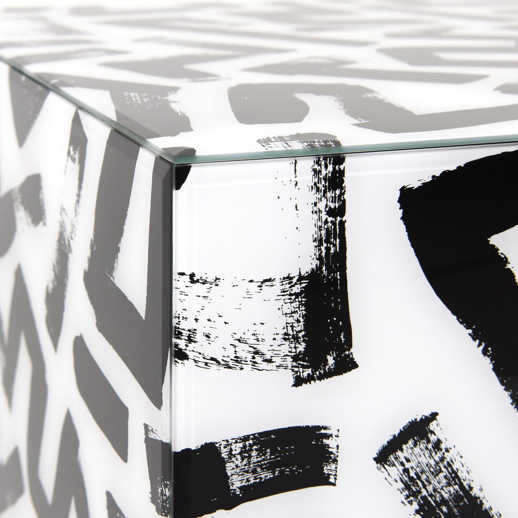 Intertwined Art Glass Cocktail Table