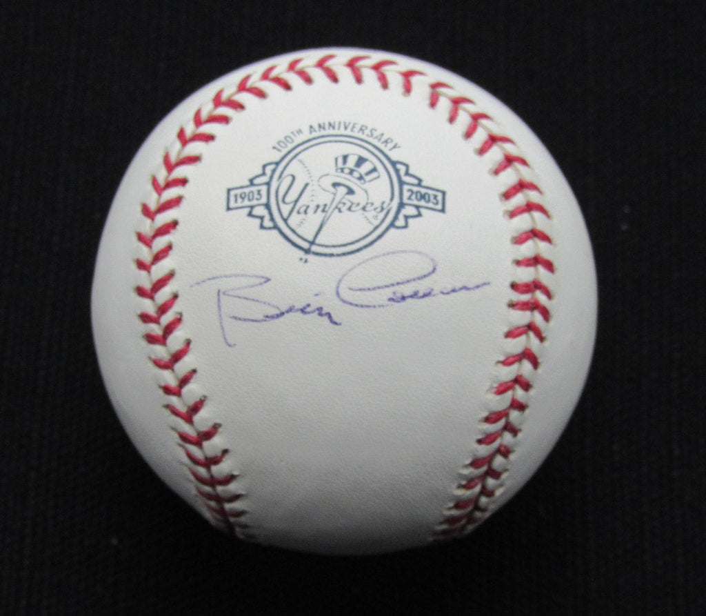 Billy Cowan Signed/Auto Yankees 100th OML Baseball JSA 186635