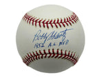 Bobby Shantz Autographed/Inscribed OML Baseball Phillies JSA 177790