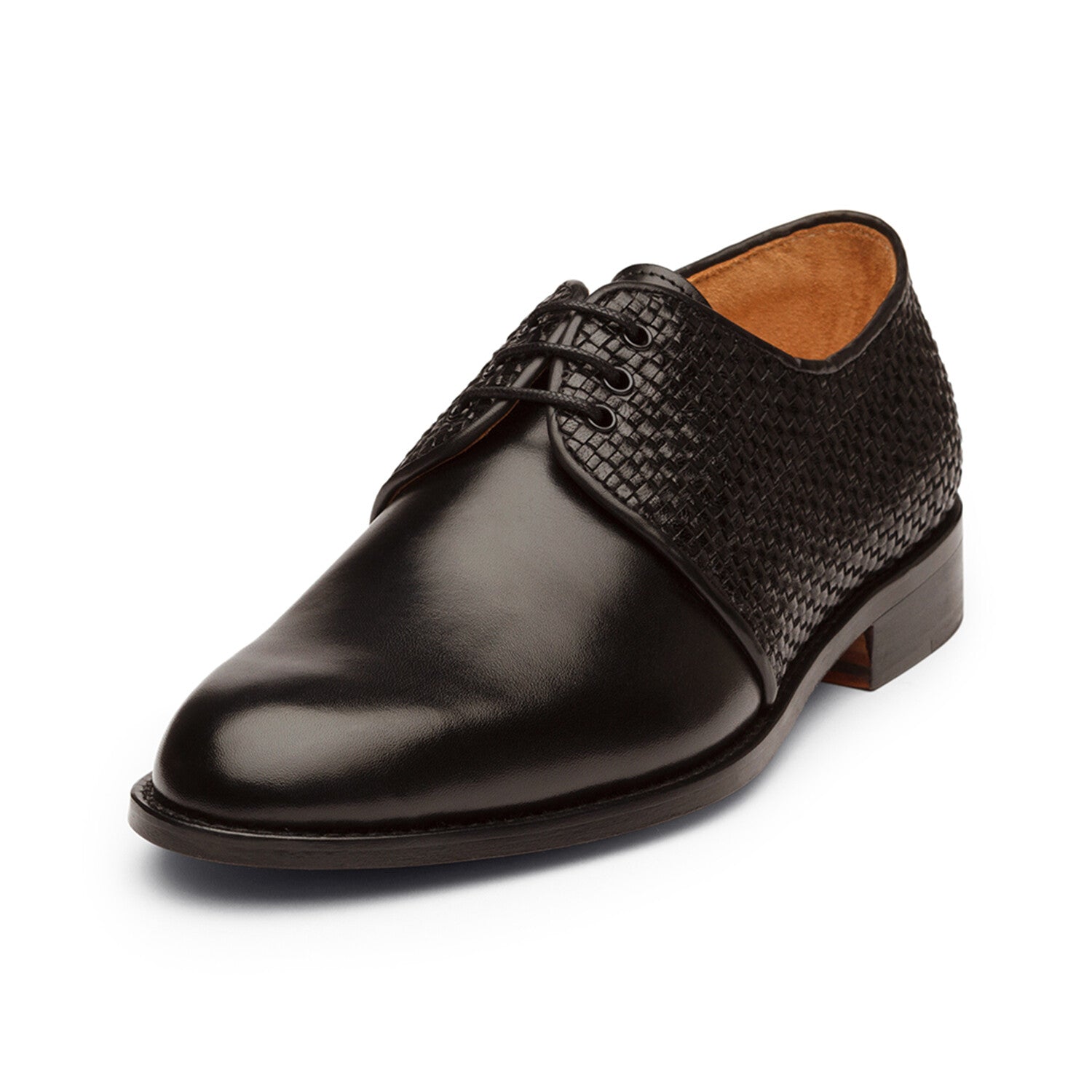 Plain Toe Derby // Woven Black