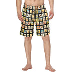 Baha Ranch Vintage Cowboy Collage Western Men's Swim Trunk Shorts