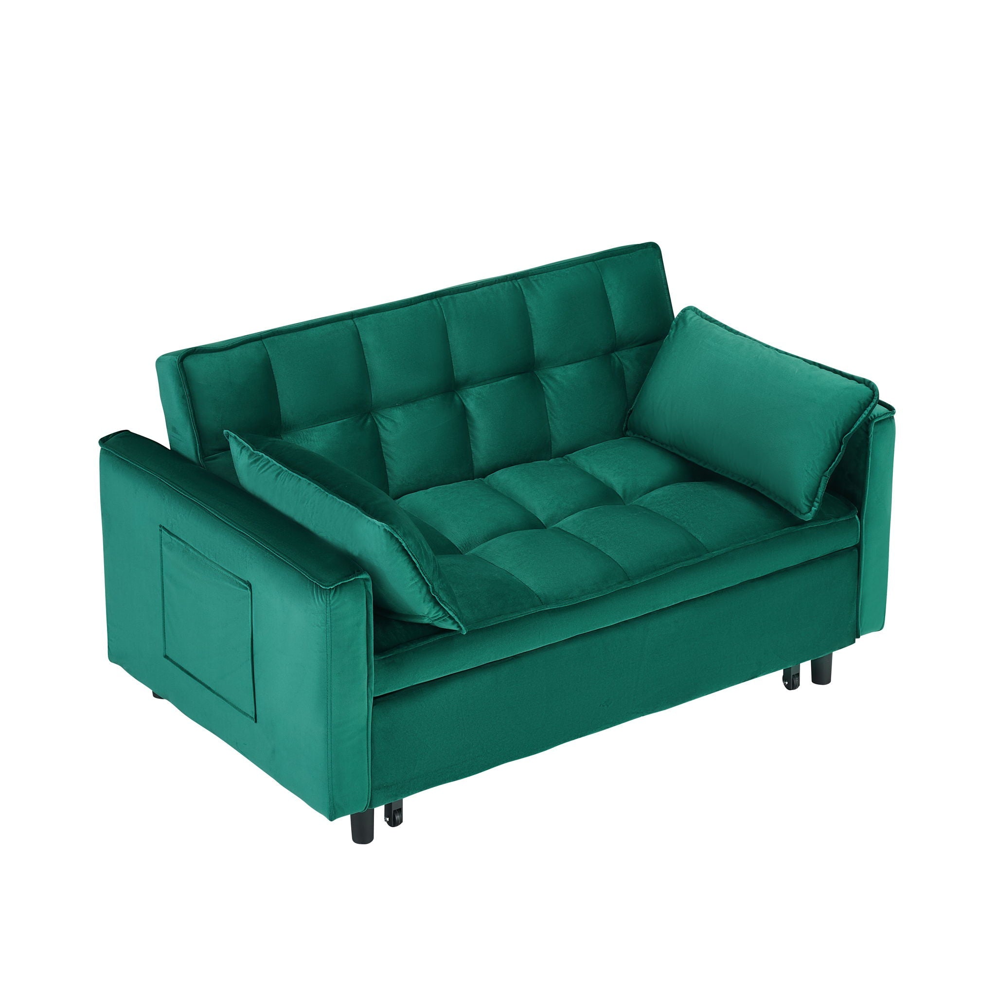 Sofa Bed With Pockets, 3 In 1 Convertible