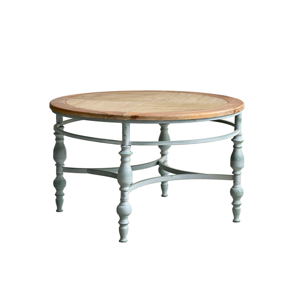 Round Top Carved Table