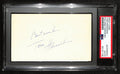 Tom Heinsohn HOF Signed/Auto 3x5 Index Card Boston Celtics PSA/DNA 188548