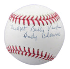 Midget Billy Vaughn Autographed ONL Baseball Negro League Clowns JSA 180150