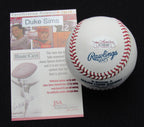 Duke Sims Signed/Auto Yankees 100th OML Baseball JSA  186890