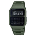 Casio Men's Vintage Calculator Watch with Green Band - CA-53WF-3BCF