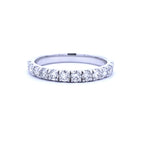 .75ct Diamond Wedding Band Ring 14KT White Gold