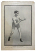 1914 Police Gazette Magazine Johnny (Young) Lustig 11x15 Supplement Poster