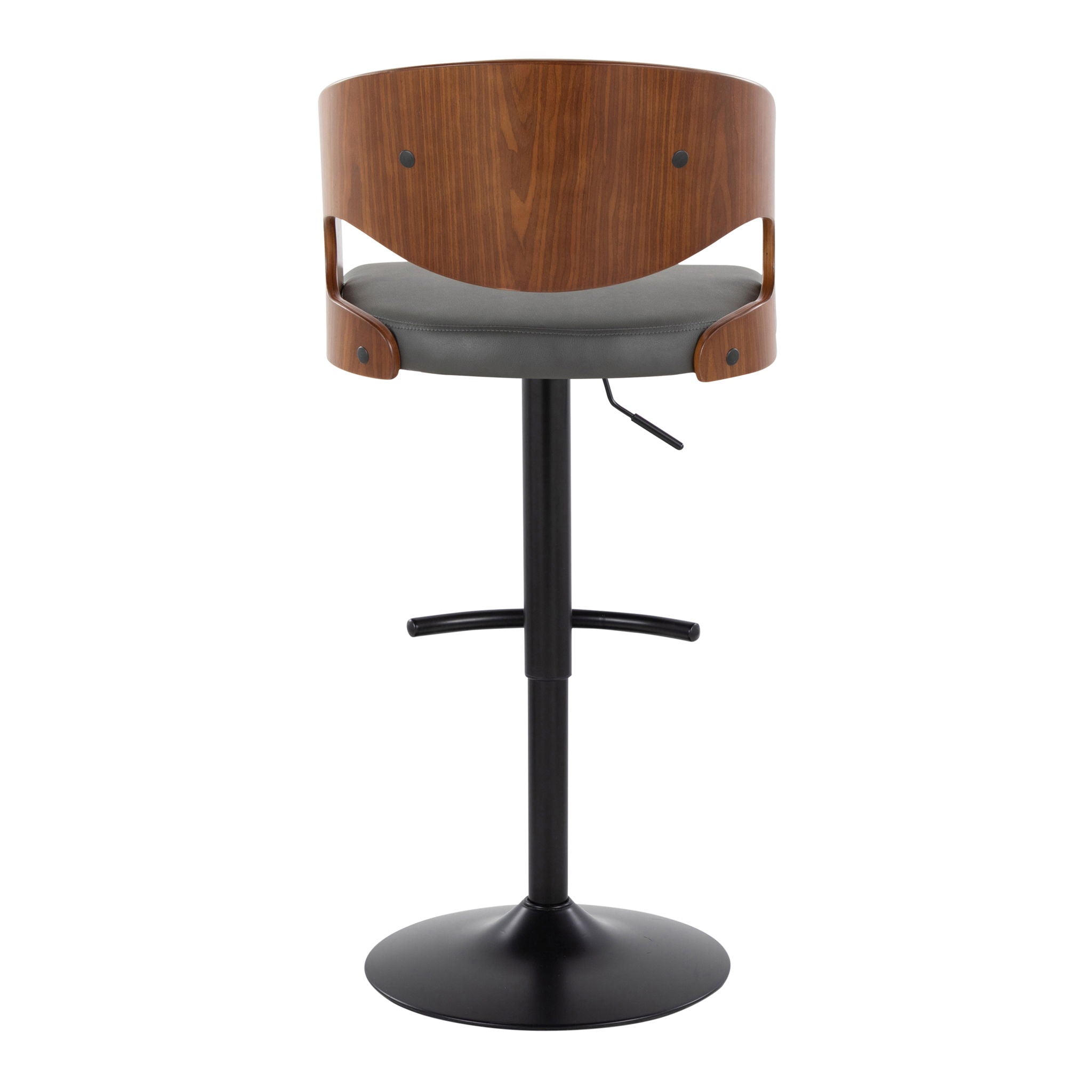 Pino - Mid Century Modern Adjustable Barstool With Swivel (Set of 2)