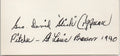 George David "Slick" Coffman d.2003 Tigers/Browns Signed 3x5 Index Card 145612
