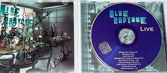 Blue Rapture Signed Autographed CD