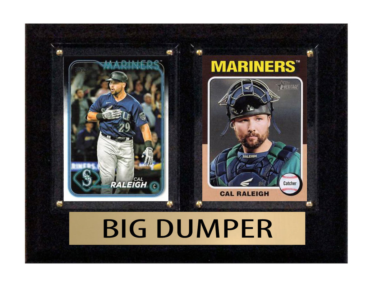 Cal Raleigh Big Dumper 2 Card 2025 2026 Topps Bowman Plaque Seattle Mariners