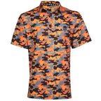 Camo Cool-Stretch Golf Shirt (Orange)
