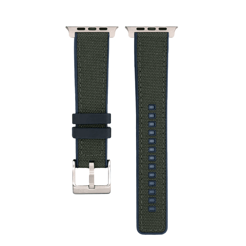 Canvas & Rubber Band - For Apple Watch ULTRA - Green