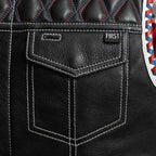 Captain Men's Motorcycle Leather Vest