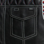 Captain Perforated Men's Motorcycle Leather Vest