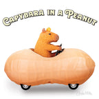 Capybara in a Peanut - Cute Pullback Racing Car Child Toy - Archie McPhee