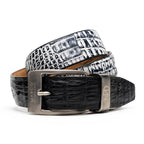 Caribe Belt Black / Newspaper