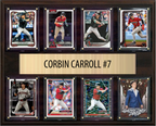 Corbin Carroll Arizona Diamondbacks Fan Gift Plaque 12x15 8 Cards Topps, Bowman 2024 2025 2026