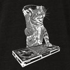 Cat DJ Tshirt, Men's Kitten Disc Jockey Design, Dance Party Animal- Cat Lover Gift Tee