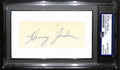 Henry Jordan HOF Signed/Auto Cut on 3x5 Card Green Bay Packers PSA/DNA 190609