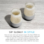Glass Wine FREEZE™ in Gray, Set of 2