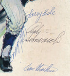 1969 Atlanta Braves vs. Philadelphia Phillies Multi-Autographed Program 178093