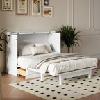 Solid Pine Murphy Bed Chest Cube Cabinet Bed