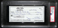 Johnny Unitas HOF Signed/Autographed 2000 Bank Check Colts PSA/DNA MINT 9 189580
