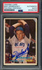 Moe Drabowsky Signed 1957 Topps Card #84 Chicago Cubs PSA/DNA 184172