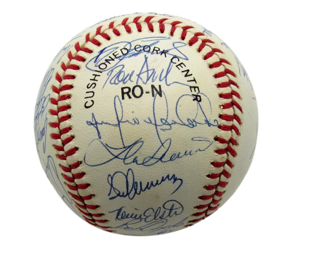1990 Mets Team Autographed by 32 Harrelson Strawberry Viola ONL Baseball 182804