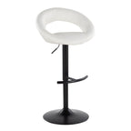 Posh - Contemporary Adjustable Barstool With Swivel & Rounded