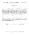 Chaeles Mitchell Autographed 1958 NFL Injury Clause Letter Atlanta Falcons