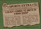Mickey Lolich Autographed 1976 TOPPS Card #385T New York Mets 183406