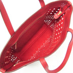 Ferragamo // Leather Gancini Tote // Red // Pre-Owned