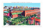 Vintage Postcard of University of Pennsylvania Stadium Postmarked 1944 143516