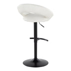 Posh - Contemporary Adjustable Barstool With Swivel & Rounded