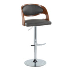 Pino - Mid Century Modern Adjustable Barstool & Swivel (Set of 2)