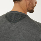 Wool Blend V-Neck Pocket Sweater // Gray